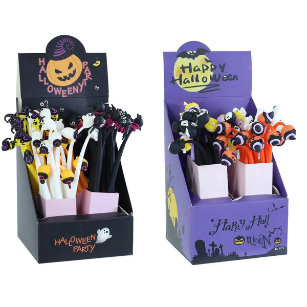 Halloween Spine-Tingling Novelty Pens | 22cm Length, Assorted Pack