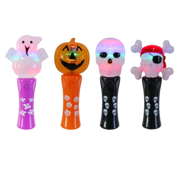 Halloween Flashing Spinner Wand | Battery Operated, 18cm, Assorted