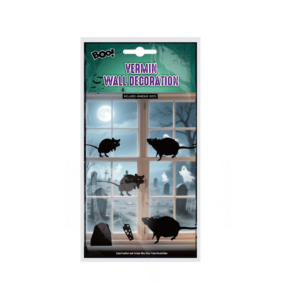 Halloween Vermin Wall Decorations | Assorted Pack, 15.5 x 32.5cm