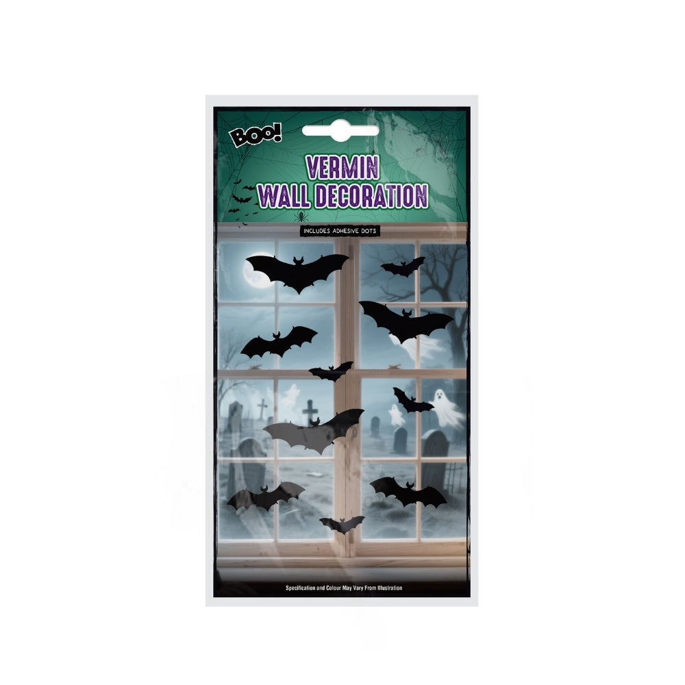 Halloween Vermin Wall Decorations | Assorted Pack, 15.5 x 32.5cm