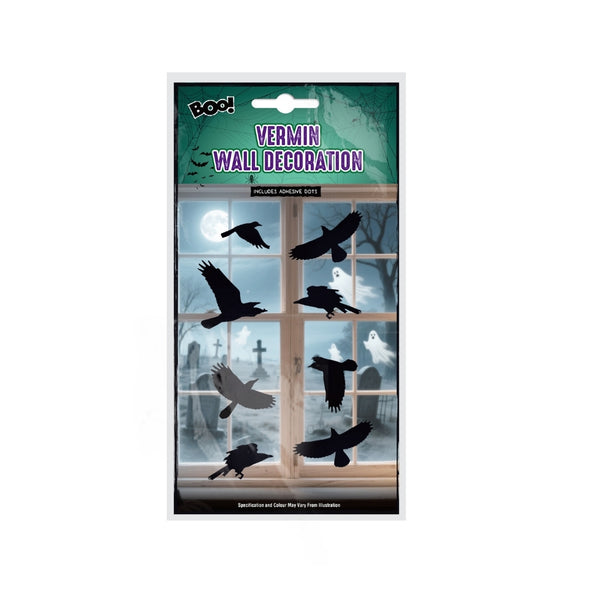 Halloween Vermin Wall Decorations | Assorted Pack, 15.5 x 32.5cm