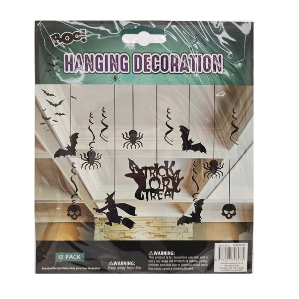 Halloween Trick or Treat Hanging Decorations | Pack of 13, 27 x 38cm