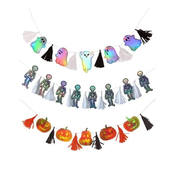 Halloween Holographic Garland | 3m Length, Assorted Designs