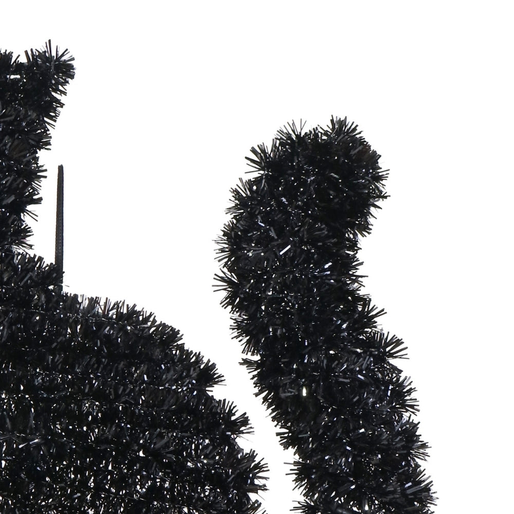 Halloween Hanging Tinsel Black Cat Decoration | 33 x 1 x 33cm