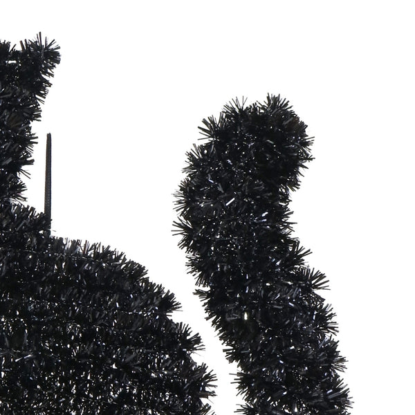Halloween Hanging Tinsel Black Cat Decoration | 33 x 1 x 33cm