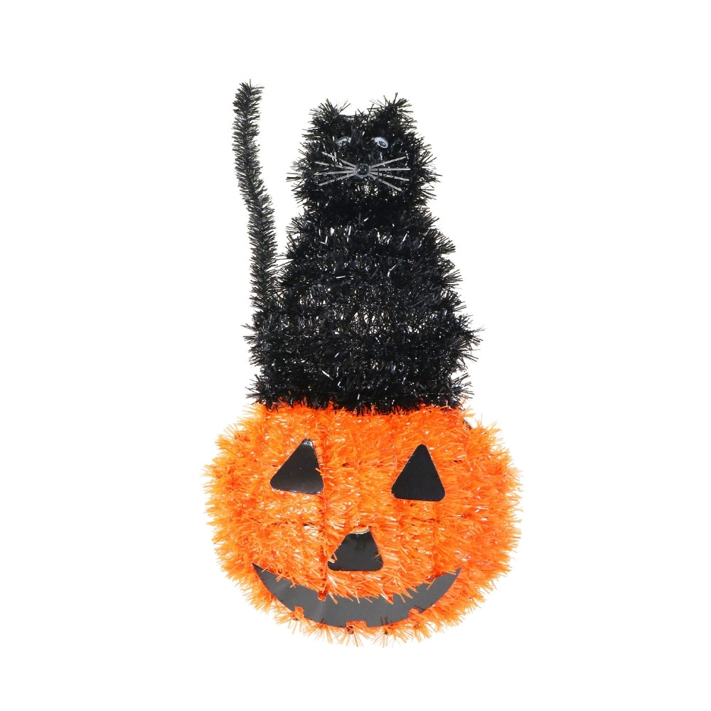 Halloween Hanging Tinsel Pumpkin Decoration | 36cm Assorted