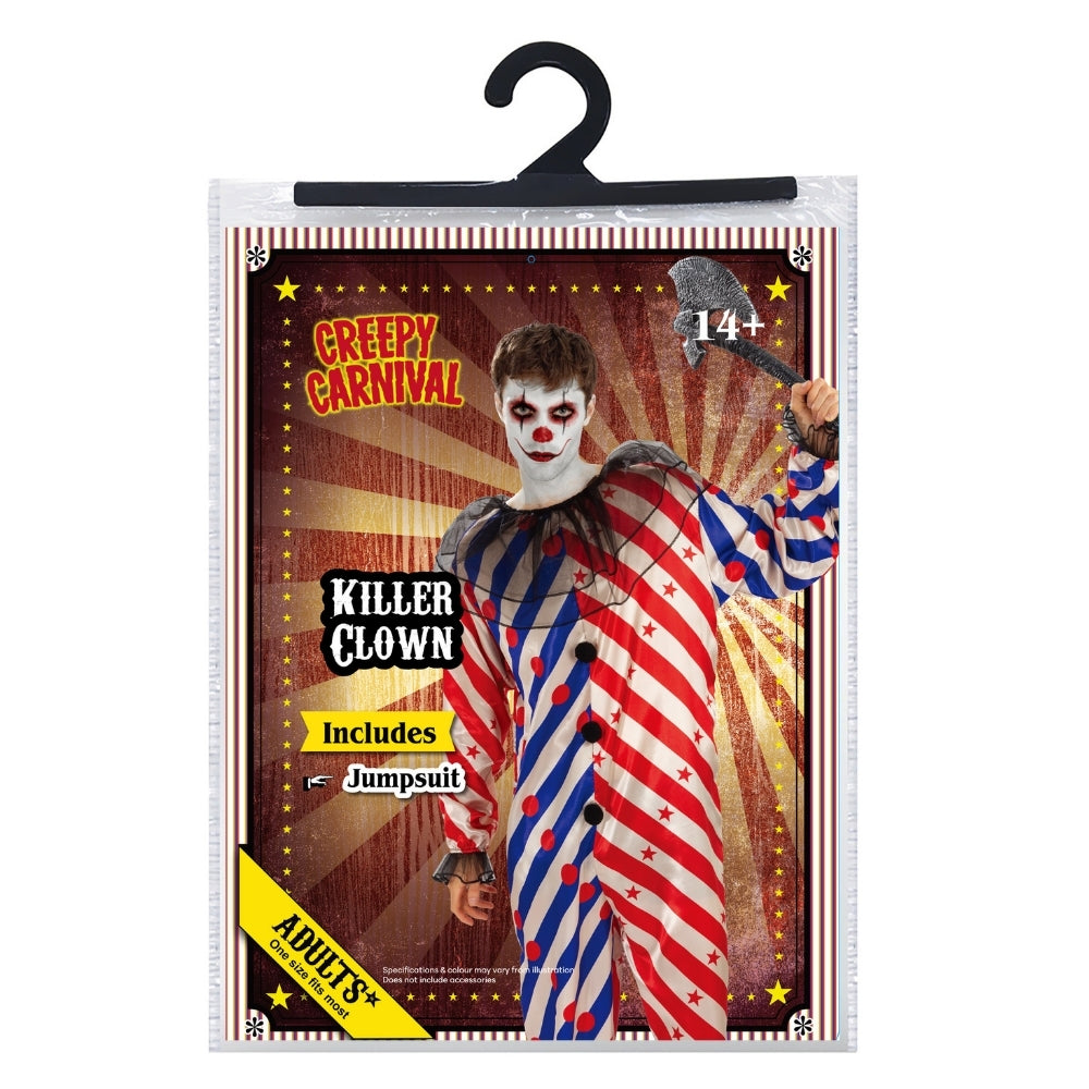 Adult Killer Clown Halloween Costume | One Size Fits Most