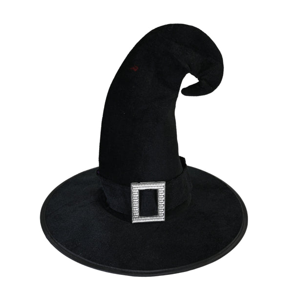 Halloween Witch Hat with Coloured Buckle | Assorted Colours, 41 x 41 x 31cm