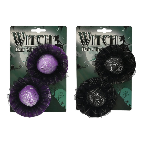 Halloween Witch Hat Hair Clips | Pack of 2, Assorted, 22 x 14 x 10cm