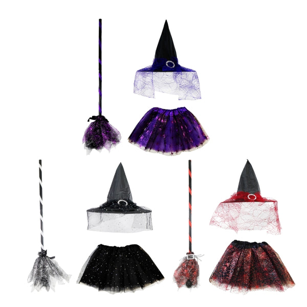 Halloween Witch Dress Up Tutu Costume Set | Kids Assorted Styles