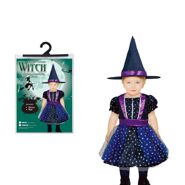 Magical Munchkin Witch Halloween Costume | Toddler Height 92-104cm