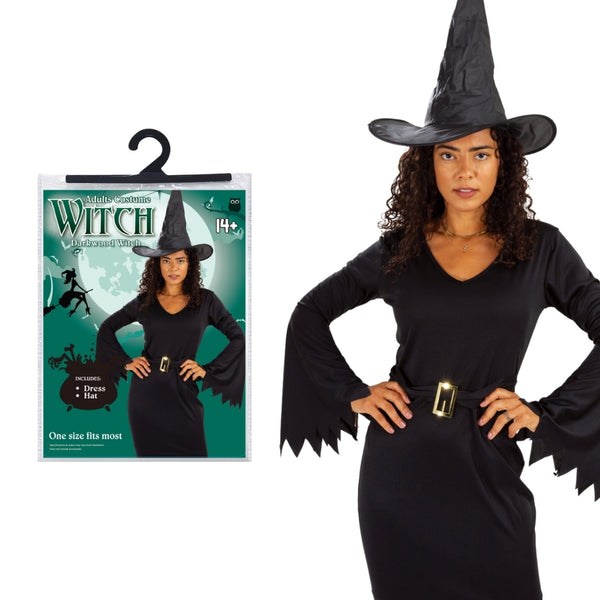 Darkwood Witch Halloween Costume | Adult One Size Fits Most
