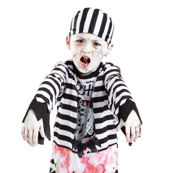 Kids Zombie Prisoner Halloween Costume | Orange Prison Outfit