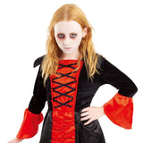 Kids Halloween Vampire Queen Costume | Gothic Dress with Cape
