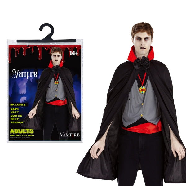 Adult Vampire Halloween Costume | One Size Fits Most