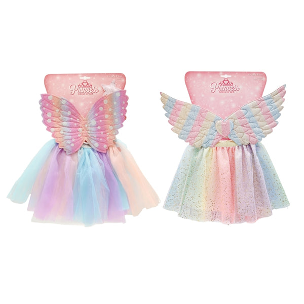 Halloween Fairy Tutu with Wings Set | Assorted Colours