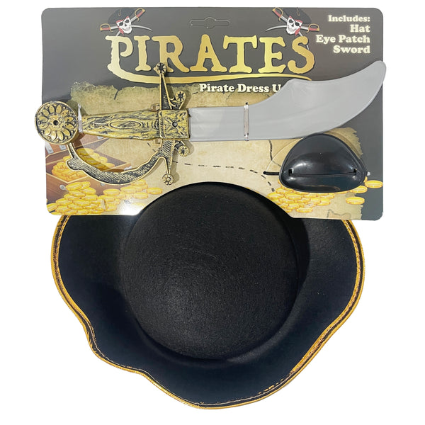 Children's Halloween Pirate Dress Up Costume Kit | 30 x 7 x 23.5cm