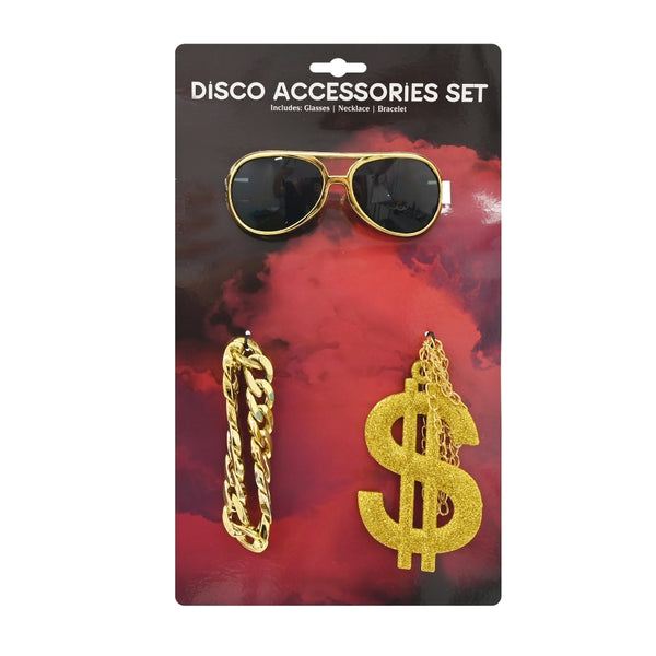 Halloween Gold Disco Accessories Set | 20 x 2.5 x 30cm