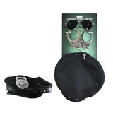 Police Fancy Dress Accessory Set - Assorted Hats, Handcuffs and Sunglasses