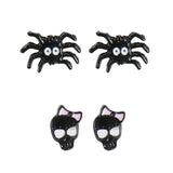 Halloween Stud Earrings Pack of 4 Assorted | 1 x 1 x 1cm