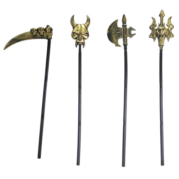 Halloween Long Handle Weapon Assortment | 1.1M Length, 20 x 5 x 110cm
