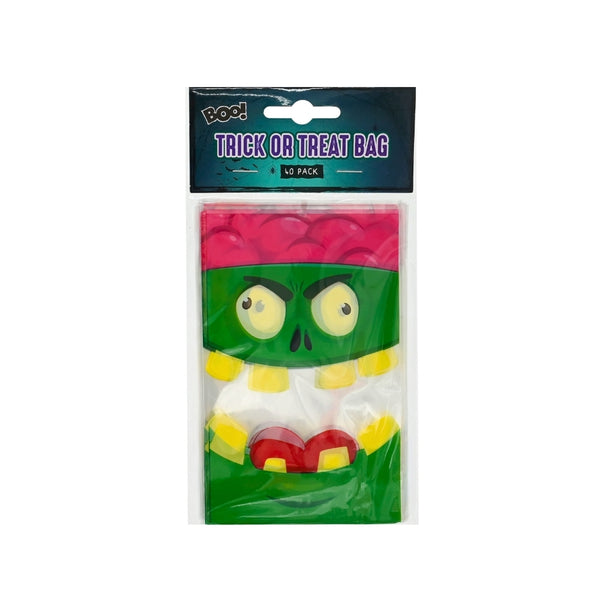 Halloween Trick or Treat Bags | 15cm, Pack of 40, Assorted Designs