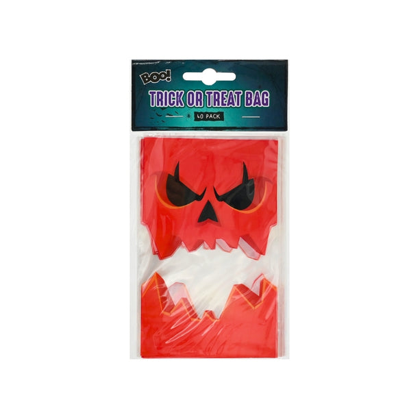 Halloween Trick or Treat Bags | 15cm, Pack of 40, Assorted Designs