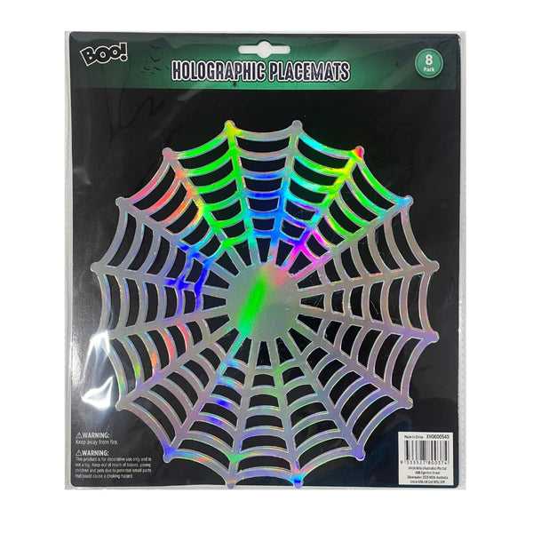 Halloween Holographic Placemats | Pack of 8, 31 x 26cm