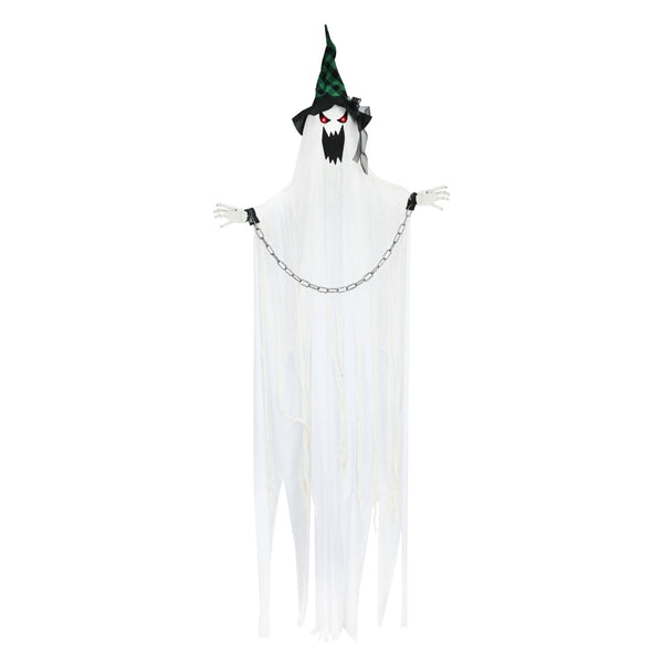 Halloween Animated Hanging Chained Ghost | Battery Operated, 1.8M Height