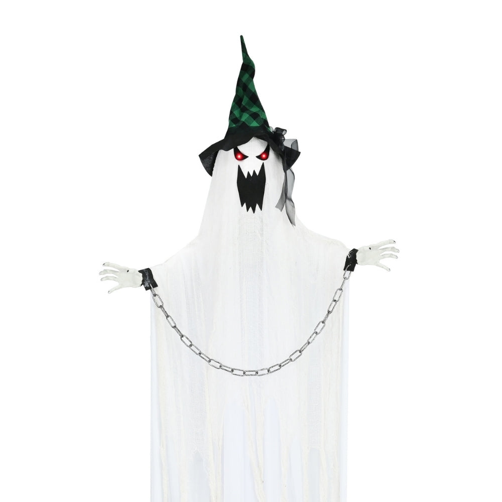 Halloween Animated Hanging Chained Ghost | Battery Operated, 1.8M Height