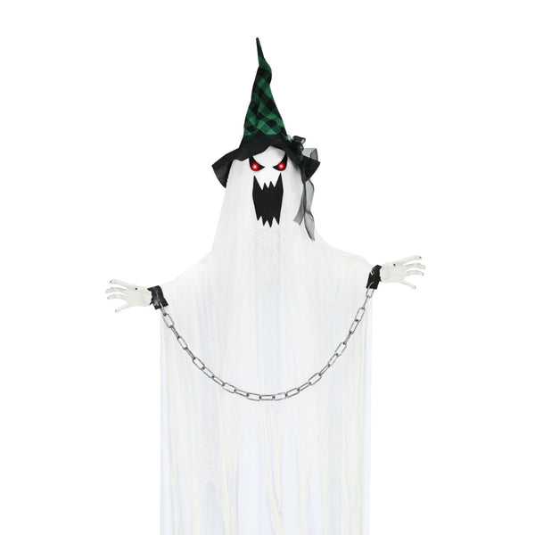 Halloween Animated Hanging Chained Ghost | Battery Operated, 1.8M Height