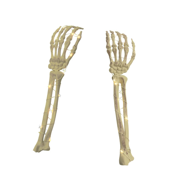 Halloween Light Up Skeleton Arms | Pack of 2, 9 x 5 x 36cm