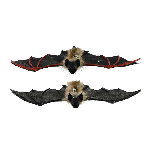 Spooky Hanging Bat Halloween Decoration - 15cm, Assorted Designs