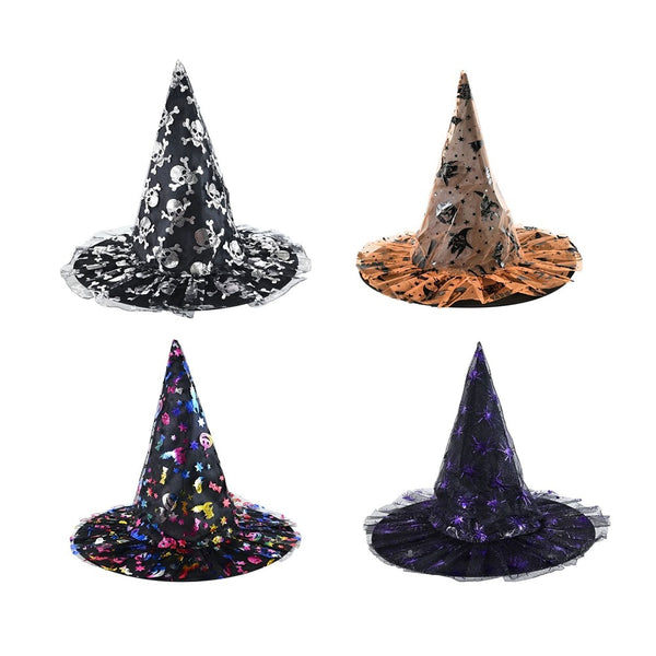 Midnight Magic Kids' Halloween Witch Hat - Assorted Designs and Colours