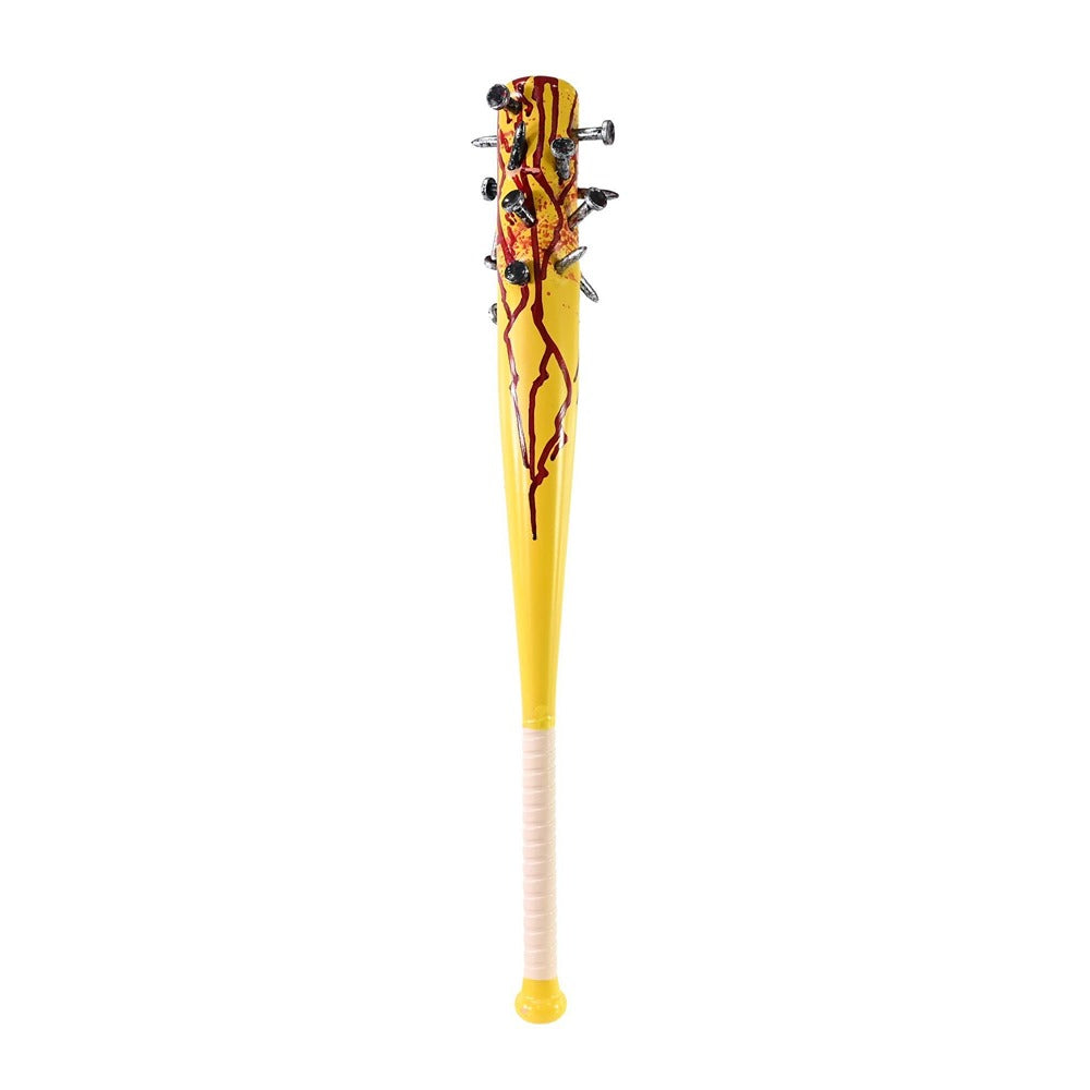 Madness Horror Baseball Bat Toy - 72cm, Yellow with Blood-Drip Detail