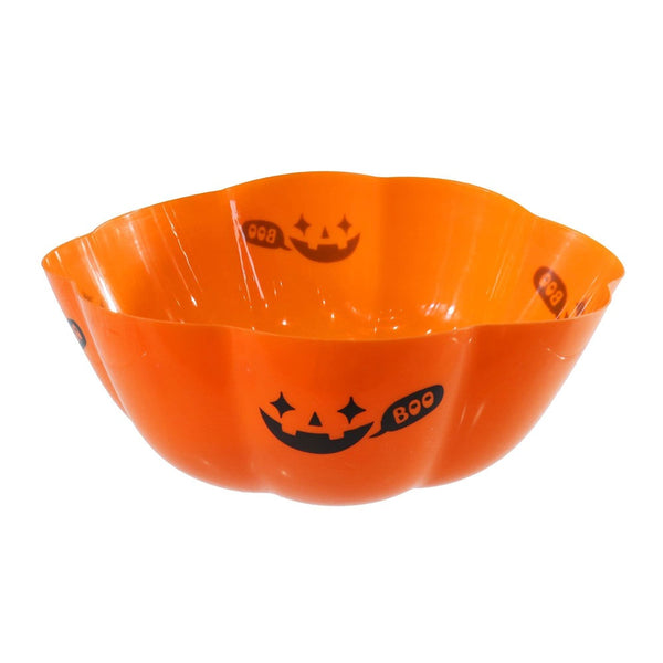 Halloween Pumpkin Treat Bowl - Orange, Jack-o’-Lantern Design, 29.5cm