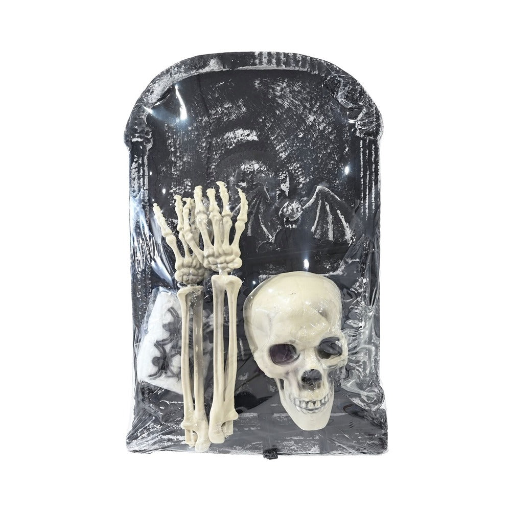 Gothic Skull and Bones Graveyard Ornament - 54.5cm, Pack of 18