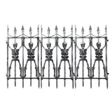 Gothic Skeleton Fence Halloween Decoration - 1.4m, Foldable Panels