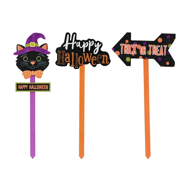Halloween Garden Stake Decoration - 60cm, Assorted Designs and Colours