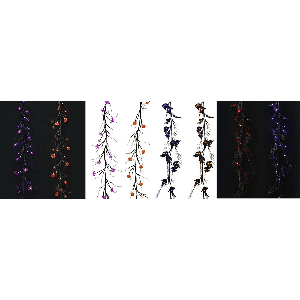 Creepy Creeper Light-Up Hanging Vine Garland - 1.8m, Assorted Designs