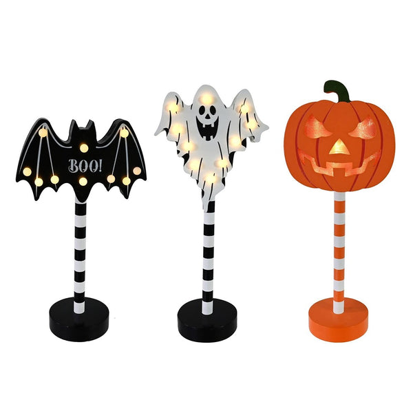 Spooky Light-Up Halloween Tabletop Stand - 30cm, Assorted Designs