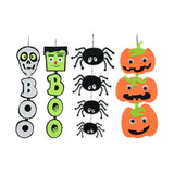 Friendly Frights Hanging Halloween Decorations - Assorted Designs and Colours