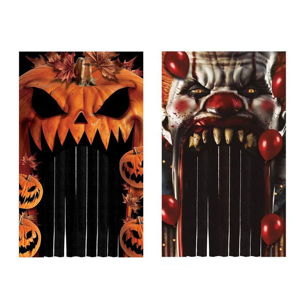 Halloween Scary Entryway Curtain Decoration - 2.4m, Assorted Designs
