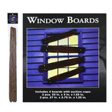 Faux-Wood Halloween Window Board Decorations - 4 Pieces, Suction Cups