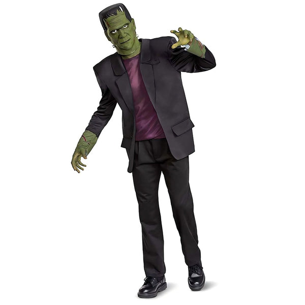 Adult Frankenstein Monster Costume - Mask, Jacket, Trousers and Hands