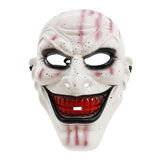 Sinister Grinning Vampire Horror Mask - Blood-Red Teeth, Glossy Finish