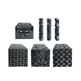 Halloween Table Runner Roll - 3m, Assorted Black and Silver Designs