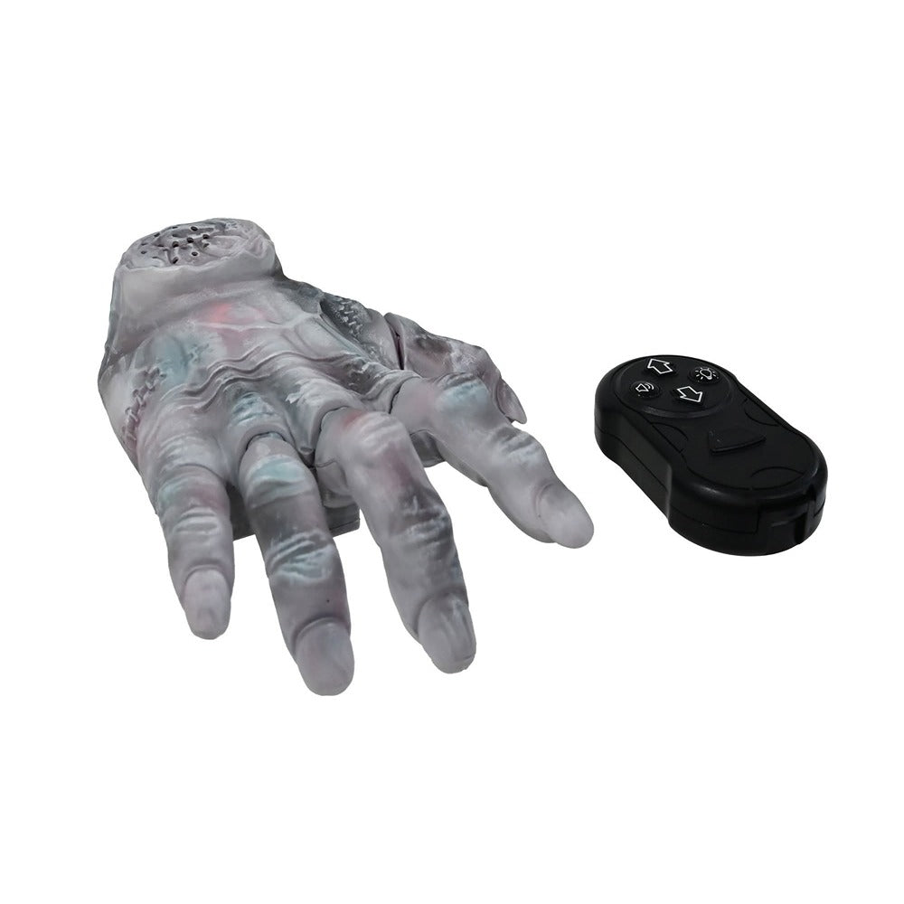 Remote-Controlled Crawling Zombie Hand Toy - Light, Sound and Movement