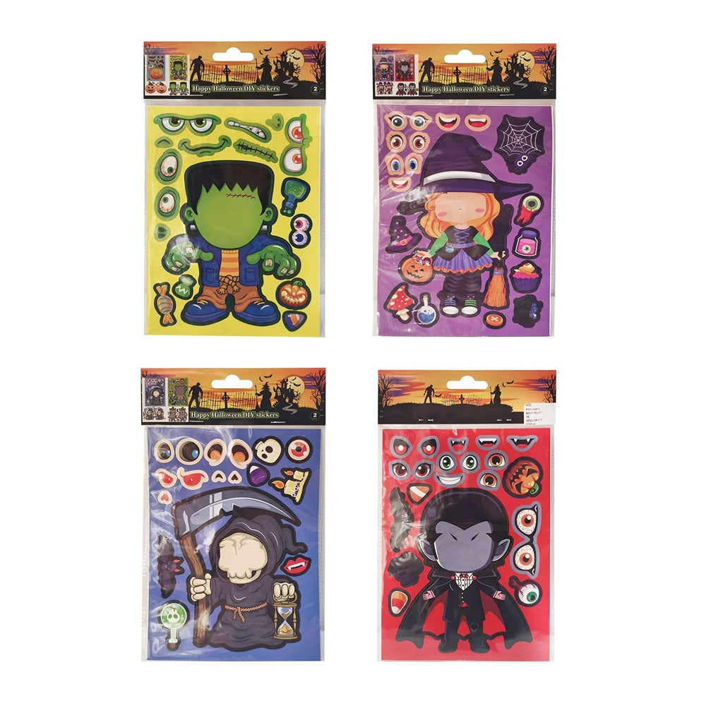Monster Mash Mix-and-Match Stickers - Assorted Halloween Characters