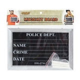 Police Mugshot Costume Board - Reusable Write-On Surface with White Chalk